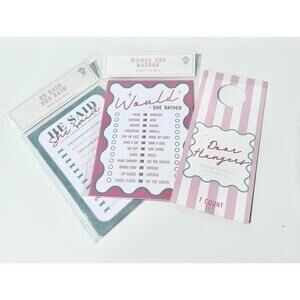 NEW Bridal Party Games Two Games for 24 Guests and 7 Door Hangers Bridal Shower